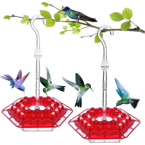 mangeoire colibris avec barrière à fourmis, Best mangeoire colibris, avec 30 ports d’alimentation Perch et Built-in Moat pour ext. Hanging Yard (1/5)