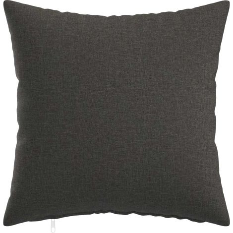 vidaXL Funda de almohada 6 uds. HEERLEN Gris oscuro 45 x 45 cm Tela (1/2)