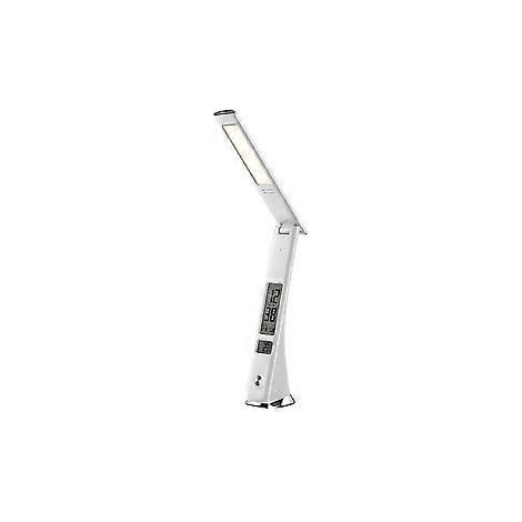 Faltbare, wiederaufladbare LED-Schreibtischlampe mit Augenschutz, Nachttischlampe, Leselampe, Weiß