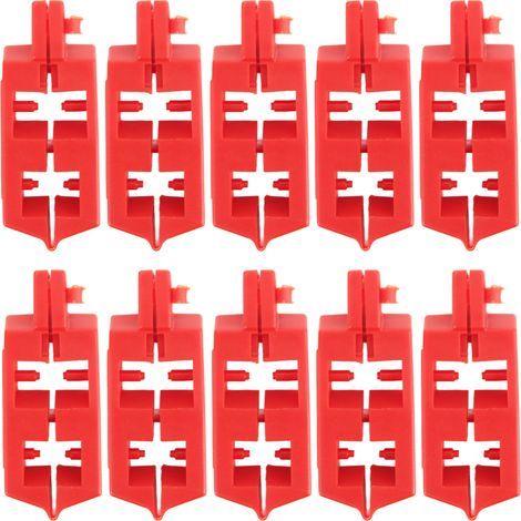Disjoncteur à clipser, dispositif de sécurité d'isolation énergétique en Nylon PA, 10 pièces (1/5)
