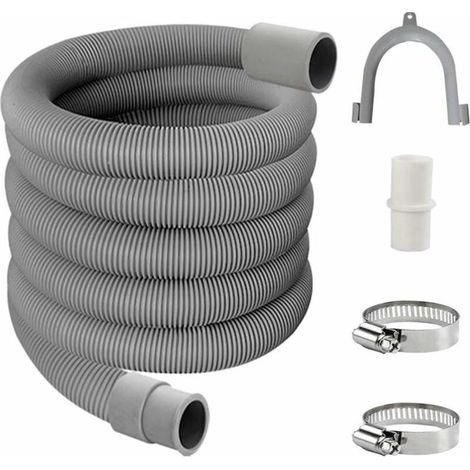 Tuyau de Vidange,Kit de Rallonge Machine a Laver,Uyau D'évacuation Lave Linge,Flexible D'évacuation Universel,Tuyau D'évacuation D'eau —2M (1/3)