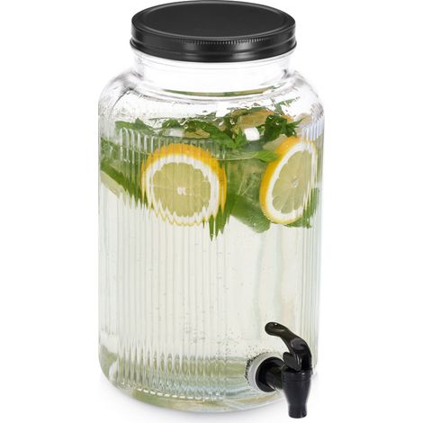 Bocal en verre avec robinet KITCHEN ESSENTIALS, 3900 ml