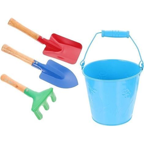 Ensemble D' Outils de Jardinage pour Enfants-4 Pièces Jouets de Plage de Sable pour Enfants Équipement de Jardinage-LIAIKI (1/5)