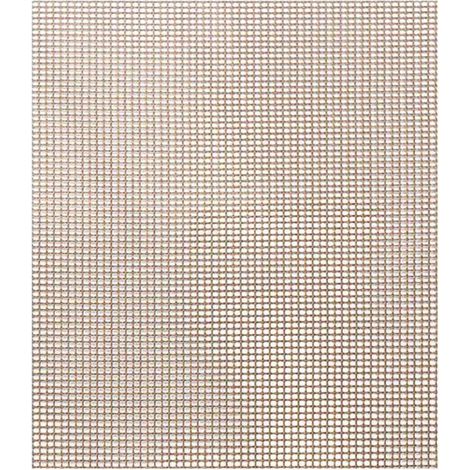 Grillmatte, wiederverwendbare Antihaft-Grillmatte zum Grillen von Fleisch und Gemüse, 40 x 33 cm, braun (1/4)