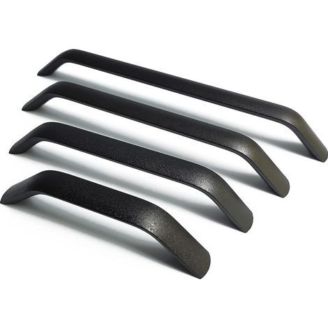 Schubladengriffe und Knöpfe Küchenschrank Türgriffe Schrank Schublade Schlafzimmer Möbel ziehen Achsabstand schwarz 2 Stück 128 mm (1/5)