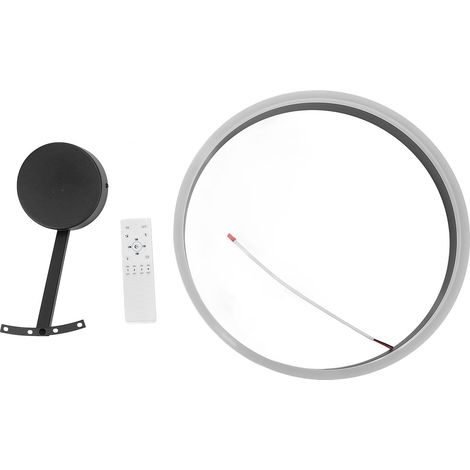 Plafonnier LED rond moderne, dimmable, fixation encastrée, application et télécommande, cuisine, salon (1/5)