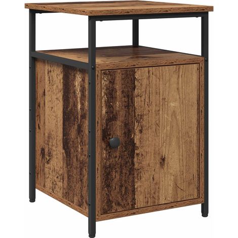 Maison Exclusive - Armadio da Notte con cassetto Legno antico Legno multistrato