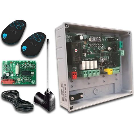 Came – Système radio 120-230V AC 433MHz 8K06RV007 – Télécommande 4 canaux – Compatible motorisations – Module de contrôle RBE230 Plus (1/3)