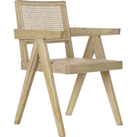 Chaise Orme Rotin 56,5X60X86 Calandre Naturel (1/5)