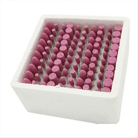 100 têtes de polissage et de meulage 4-10 mm pour perceuse et outil rotatif 3 mm (1/5)