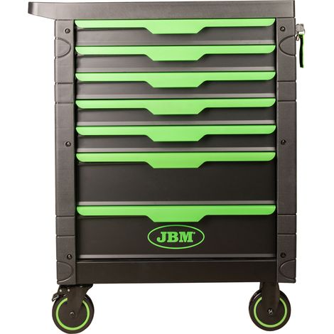 JBM54503 Carro de herramientas de 7 cajones verde - vacío