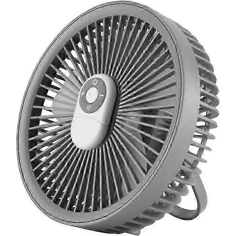 Lanterne de camping portable à diodes électroluminescentes (DEL) avec ventilateur de plafond et lampe de tente, télécommande incluse. (1/5)