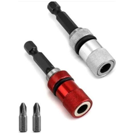 2Pcs Porte-Embouts Magnétique avec Butée de Profondeur, tige hexagonale 1/4", comprend 2 x PH2 Embouts Visseuse a Placo (1/5)