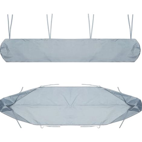 Housse de Auvent Jardin Protection, 2m-5m Housse de Protection Anti-poussière pour Canopy Shelter De Terrasse Meubles, Protection imperméable en Hiver (4M, Gris) (1/5)