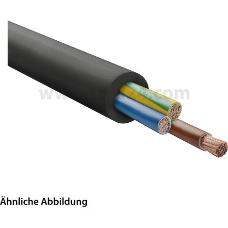 HELU KABEL H07RN-F 3G16mm² Gummischlauchleitung AD 21,8mm - 27,6mm Nennspannung Uo/U 450V/750V - 1 Meter