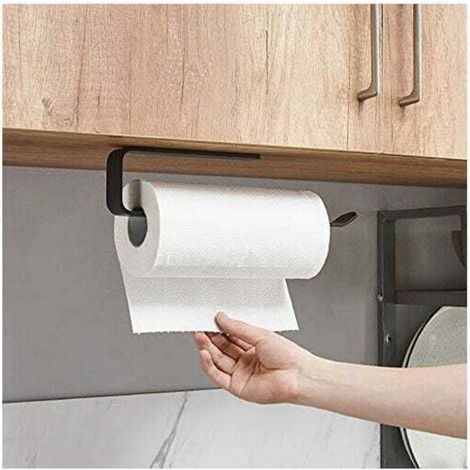 Porte Essuie-Tout Sous Armoire Sans Perçage Support Rouleau Papier Cuisine 29.5 cm (1/3)