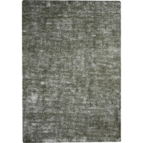 Tappeto Etna 100 in ciniglia verde oliva 80x150 cm (1/4)