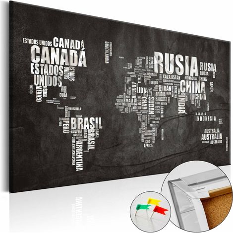 Tableau en liège nègre mondial - 90 x 60 cm (1/5)