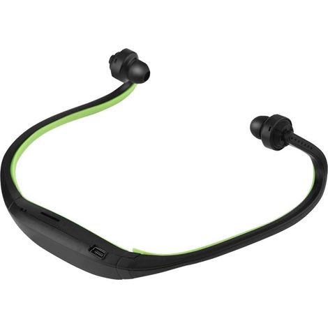 Casque Bluetooth Sport sans Fil avec Micro, Casque Stéréo Supra-auriculaire, Emplacement pour Carte TF jusqu'à 32 Go, Appels Mains Libres, Conception Légère et Pliable, Compatible avec (Green) (1/5)