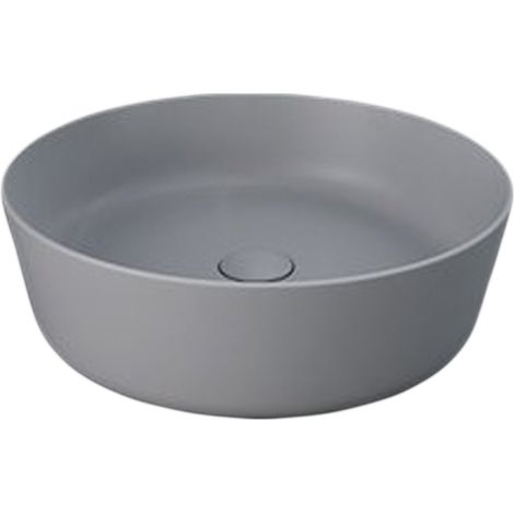 Lavabo da appoggio feeling tondo grigio opaco matt (1/4)