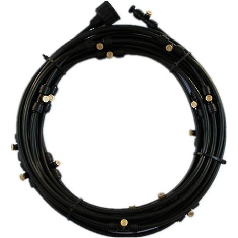 Black Garden Outdoor-Sprühnebelset mit Messingdüse für erfrischende Besprühung. (1/3)