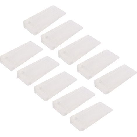 10 Cales de Porte Transparentes Empilables Anti-Choc en TPR Souple, Sans Percage (1/5)