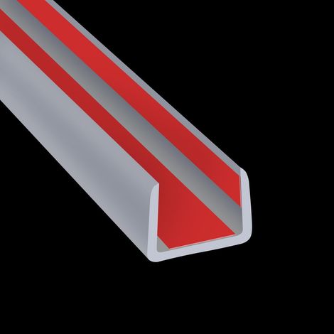 Gummi-Kantenschutz 6m, selbstklebend, U-Profil 12mm, EPDM, flexibel (1/5)