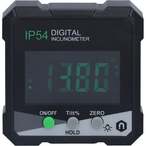 Digitale Magnetwasserwaage mit LCD-Anzeige und 360°-Neigungsmesser für präzise Winkelmessungen (1/5)
