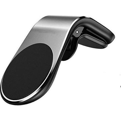 Support de téléphone de voiture avec grille d'aération magnétique, en forme de L, à clipser, compatible avec les téléphones iOS et autres téléphones portables. (1/5)