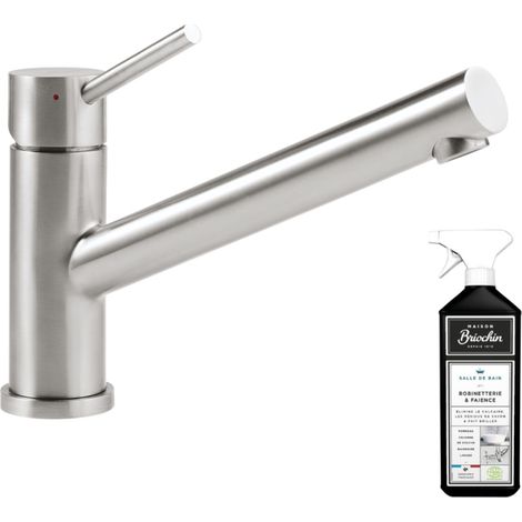 VILLEROY ET BOCH Como grifo de cocina plegable con ventana de acero macizo + limpiador (1/5)