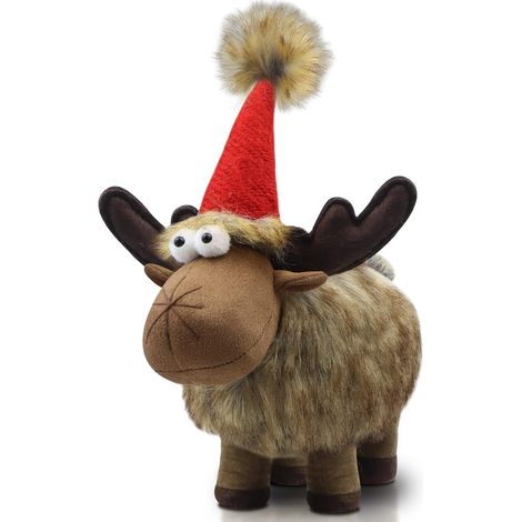 Nain de Noël en peluche fait à la main - Père Noël suédois - Décoration d'intérieur pour la maison, la ferme, la cheminée, les vacances - 26 cm (1/5)