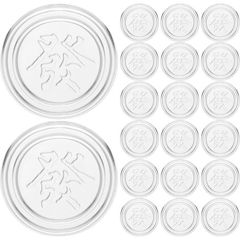 Lot de 100 patins antidérapants en plastique pour meubles verre, (1/5)