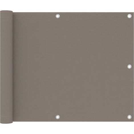 Paravento per balcone protezione privacy paravento 75 x 300 cm tessuto oxford tortora 020010382