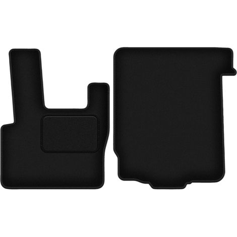 Tappetini per auto in velluto nero per: camion DAF XF105 (2006) (1/5)