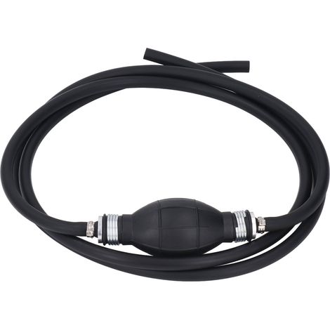 Pompe à main transfert carburant flexible tuyau caoutchouc NBR résistant huile siphon auto bateau moto 6mm (1/5)