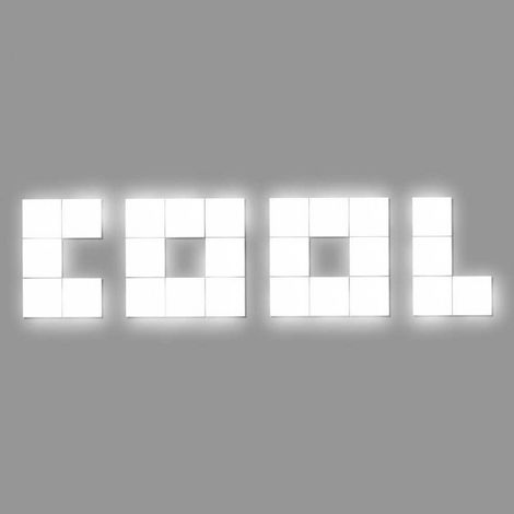 Dekorative LED-Schriftzug „COOL“, 75 W, 5000 lm, 4000 K, 45 x 180 cm, 7hSevenOn Deco