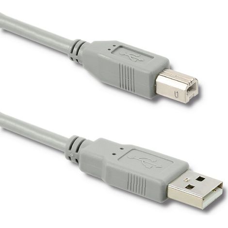 Cable USB 2.0 Qoltec A macho  B macho  0,19 m (1/2)
