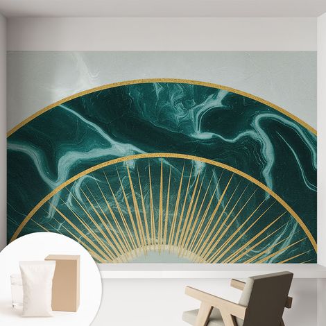 Newroom Tapete Dekorative Vliestapete mit Kleber Modern für Wohnzimmer Schlafzimmer  Eleganter Marmor 152x104 cm (1/5)