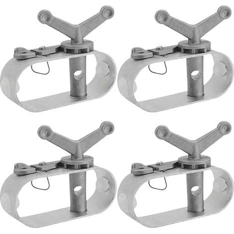 Tendeur Fil a Linge Exterieur, Tendeur Grillage, 4 Pièces Tendeur Fil a Linge, Tendeur Cable en Alliage D'aluminium, Tendeur de Fil Acier pour Bâches de Piscine, Parasols, Tentes de Camping (1/5)