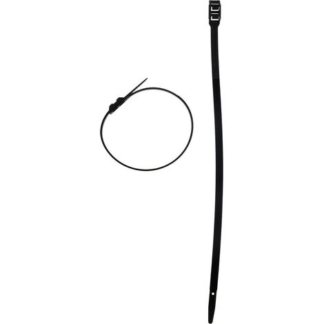 Lot de 50 colliers de câblage 9x 260mm - Noir - Zenitech