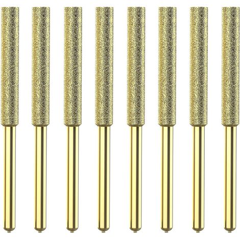 8pcs bits de tronçonneuse en titane affûté diamant hauteur de dureté électrique (1/5)
