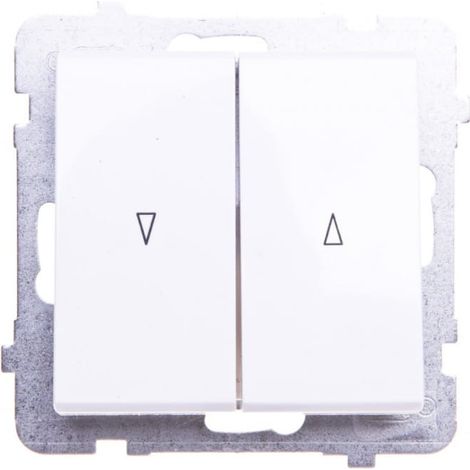 Interruttore otturatore Sonata, normalmente aperto, bianco opaco ŁP-7R/m/75
