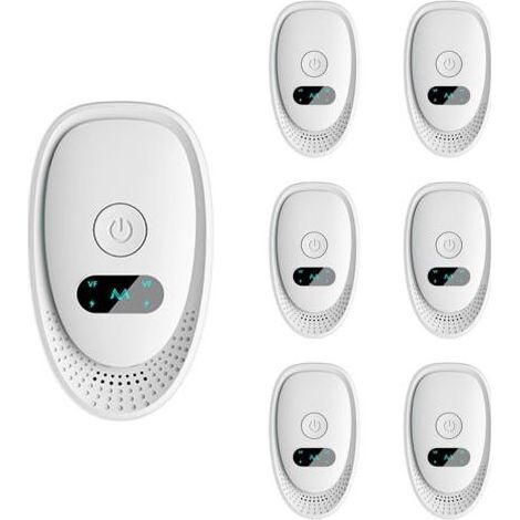 Répulsif Ultrason 6 Pcs - Anti Souris, Rats, Moustiques & Araignées Répulsif Électronique Multifonction pour Fourmis, Cafards et Chauves-Souris Plug-in Ultrasonique 360° (1/5)