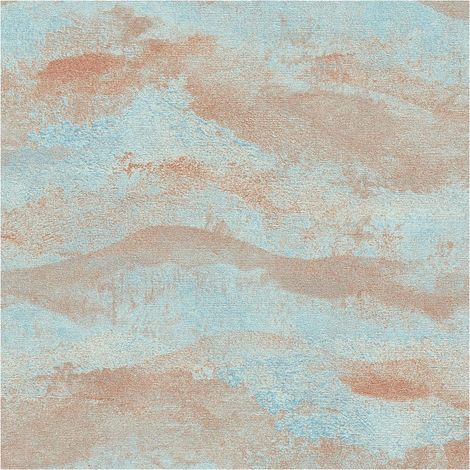 Exclusive luxury wallpaper wall Profhome 786565 hot embossed non-woven wallpaper textured with abstract pattern and metallic highlights turquoise light blue copper 5,33 m2 (1/5)