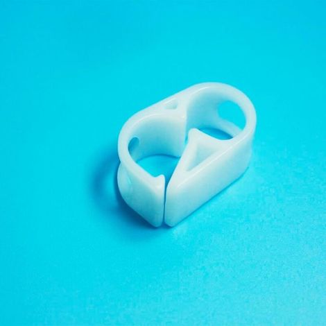 Set of 5 plastic hose clamps, 5-8 mm, with flow control for laboratory tubing (1/4)