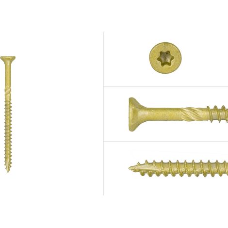 Spanplattenschrauben AR-Beschichtung 5 x 80 mm Teilgewinde Torx
