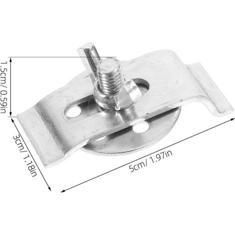 Lot De 12 Clips De Fixation Pour Évier Sous Plan En Acier Inoxydable Installation Facile Pour Le Matériel De Montage De Lévier De Cuisine