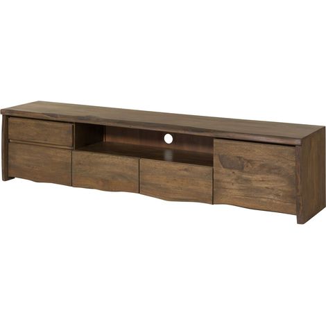 TV-Board Mango 220x45x50 braun geölt PURE MANGO 224Massivmoebel24 GmbH