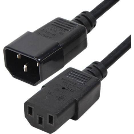 Cable de extensión de alimentación C13-C14 de 3 m, negro, para cable de alimentación de PC (1/5)