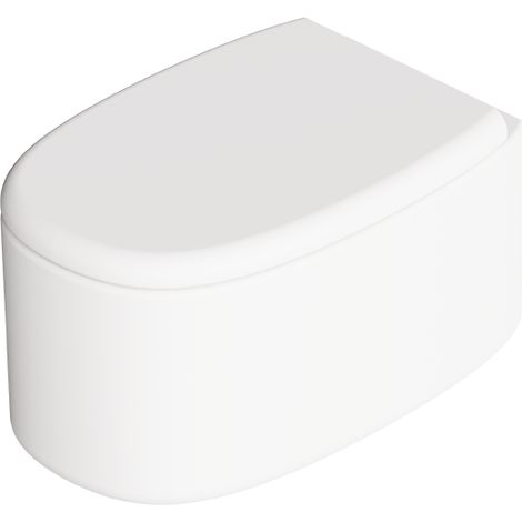 IDILLA WC suspendu. Blanc mat. Abattant soft close. Kit fix